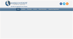 Desktop Screenshot of ankleandfootcenter.com